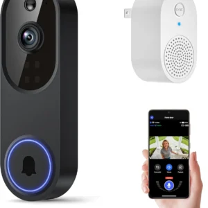 1080P Wireless Video Doorbell – 2‑Way Audio, AI Motion, Night Vision, Cloud