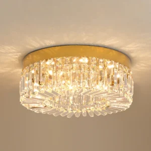 Gold Crystal Chandelier – Elegant Ceiling Lamp 40/50cm
