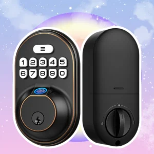Smart Fingerprint Deadbolt – Keyless Entry + Anti‑Peep Keypad