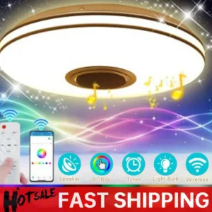 Smart RGB Ceiling Lamp – Dimmable Bluetooth LED for Bedroom/Living Room