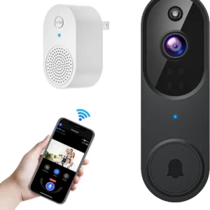 Wireless Video Doorbell – 2‑Way Audio, AI Motion, Night Vision, Cloud Storage
