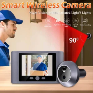 Wireless Digital Door Viewer – 2.8" Screen, Night Vision, Smart Peephole