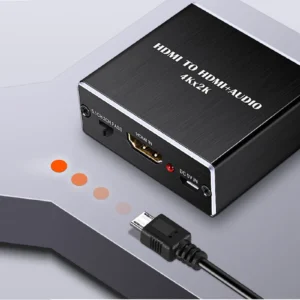 4K HDMI Audio Extractor – 3.5mm & Optical Out